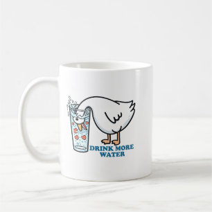 Mug Boire de l'eau drôle d'oie Mignon rappel d'hydrata