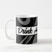 Mug Boire Drôle & Cool Et Parler Moins Noir Branché (Gauche)