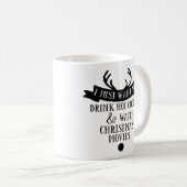 Mug BOIRE DU CACAO REGARDER LES FILMS DE NOËL Typograp (Devant droit)