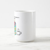 Mug Boire du café et écouter de la musique des années (Centre)