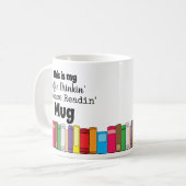 Mug Boire du café, Romance Lecture Livre Stack (Devant gauche)