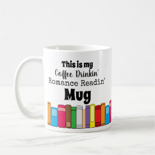 Mug Boire du café, Romance Lecture Livre Stack