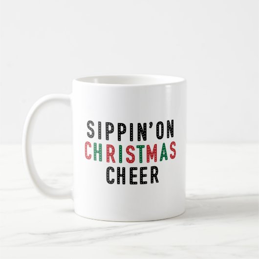 Mug Boire la joie de Noël (Gauche)