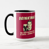 Mug Boire : Peut Causer Une Perte De Mémoire Pire (Gauche)