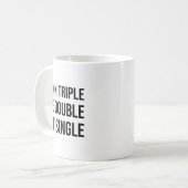 Mug Boire Triple Voir Double Agir en Simple - Drôle de (Devant gauche)