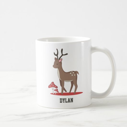 Mug Bois Animaux Cadeau Personnalisé Chocolat Chaud (Droite)