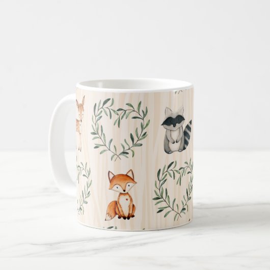 Mug Bois Bébé Forêt Animal (Devant gauche)