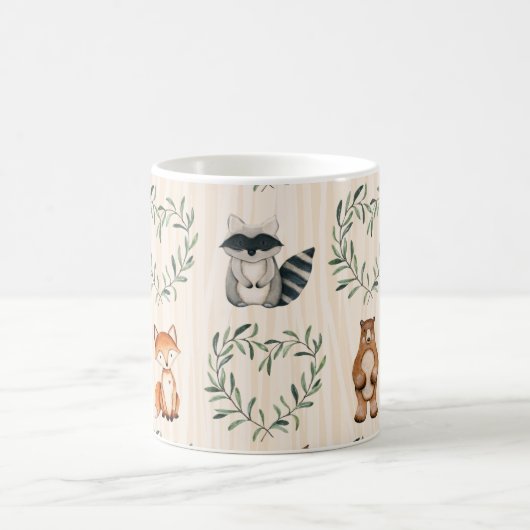 Mug Bois Bébé Forêt Animal (Centre)