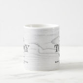 Mug Bois blanc rustique VIVENT AUJOURD'HUI BIEN chréti (Centre)