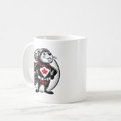 Mug Bois de castor canadien à carreaux buffle (Devant gauche)