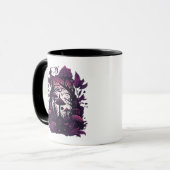 Mug Bois de champignons Whimsigoth Witchy sérigraphie (Devant gauche)