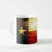 Mug Bois de drapeau du Texas vieux (Devant gauche)