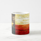 Mug Bois de drapeau du Texas vieux (Centre)