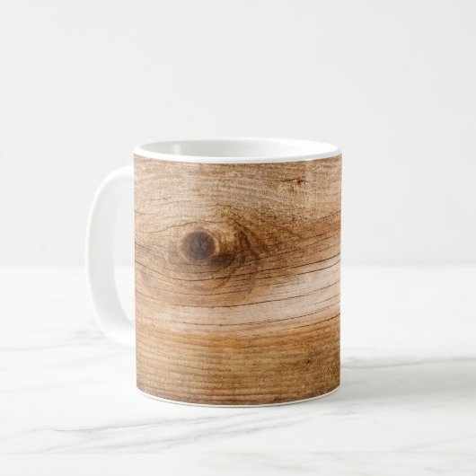 Mug Bois de sapin naturel : surface texturée (Devant gauche)