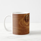 Mug Bois de teck rustique en bois Texture Grain de boi (Gauche)