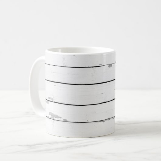 Mug Bois de texture marine rustique (Devant gauche)