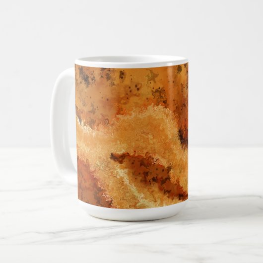 Mug Bois élégant à motif ondulé (Devant gauche)