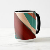 Mug Bois et turquoise (Devant droit)
