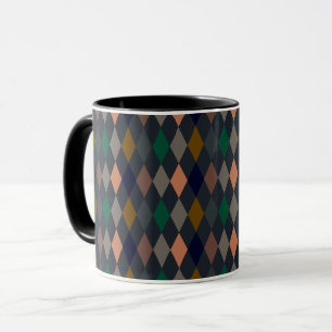 Mug Bois foncé Harlequin Diamants