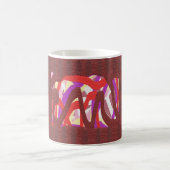 Mug Bois gravé brun thème plus rouge violet (Centre)