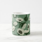 Mug Bois Imprimer Tournesol blanc (Centre)