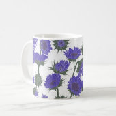 Mug Bois Imprimer Tournesol violet (Devant gauche)