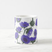 Mug Bois Imprimer Tournesol violet (Centre)