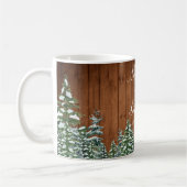 Mug Bois neigeux & Forêt Pays Pin Parent Mariage (Gauche)