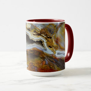 Mug Bois Pétrifié Avec Cristaux