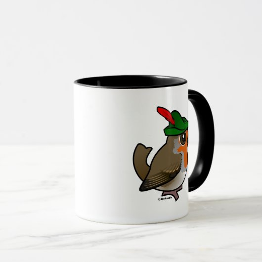 Mug Bois Robin Européen Birdorable (Devant droit)