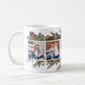Mug Bois rustique Famille de Noël 4 Photo (Gauche)
