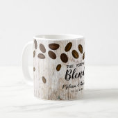 Mug Bois Rustique Le Mariage De Café Mixte Parfait  (Devant gauche)