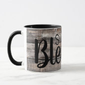 Mug bois rustique SIMPLEMENT BÉNÉFICIÉ | (Gauche)