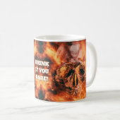 Mug Bois Si Tu Oses ! Crâne dans l'espace (Devant droit)