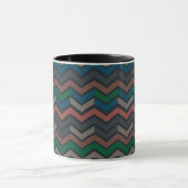 Mug Bois sombre Terre Zigzag Chevron (Centre)