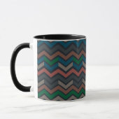 Mug Bois sombre Terre Zigzag Chevron (Gauche)
