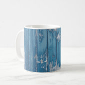 Mug Bois turquoise et marron (Devant gauche)