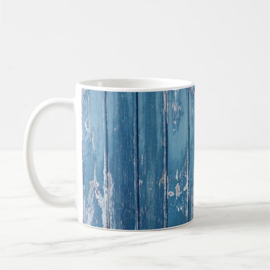 Mug Bois turquoise et marron (Gauche)