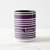 Mug Boisson à rayures violettes (Centre)