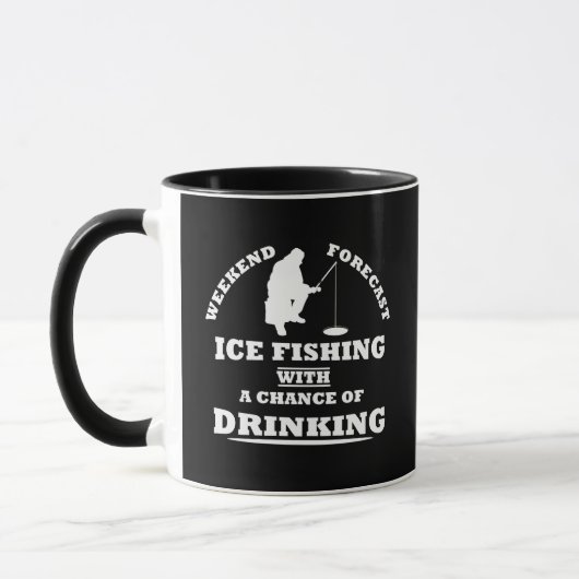Mug boisson amusante dire et pêche à la glace (Gauche)
