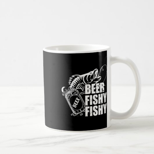 Mug Boisson Bière Poisson Drôle Pêche Anniversaire G (Droite)