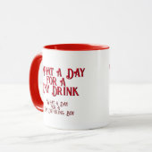 Mug BOISSON DE JOUR - POUR LUI ! par Jeff Willis Art (Devant gauche)