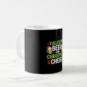 Mug Boisson de Noël Bière Vectorielle de Fête (Devant gauche)