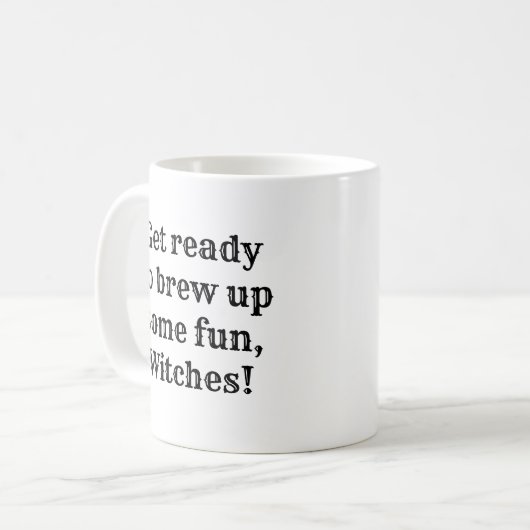 Mug Boisson de sorcière d'Halloween drôle (Devant gauche)