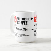 Mug Boisson d'ordonnance sur la nouveauté personnalisé (Devant gauche)