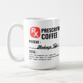 Mug Boisson d'ordonnance sur la nouveauté personnalisé (Gauche)