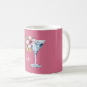 Mug Boisson Fleur d'Hibiscus Rose Tropical (Devant droit)
