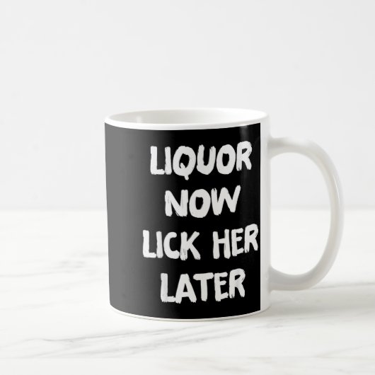 Mug Boisson Lèche-la plus tard Amusement à boire Enter (Droite)