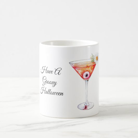Mug Boisson Orange Fleur De Globe Oculaire Groovy Hall (Centre)