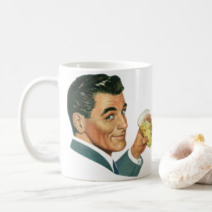 Mug Boissons Cocktails Anciens, Homme Buvant des Boiss